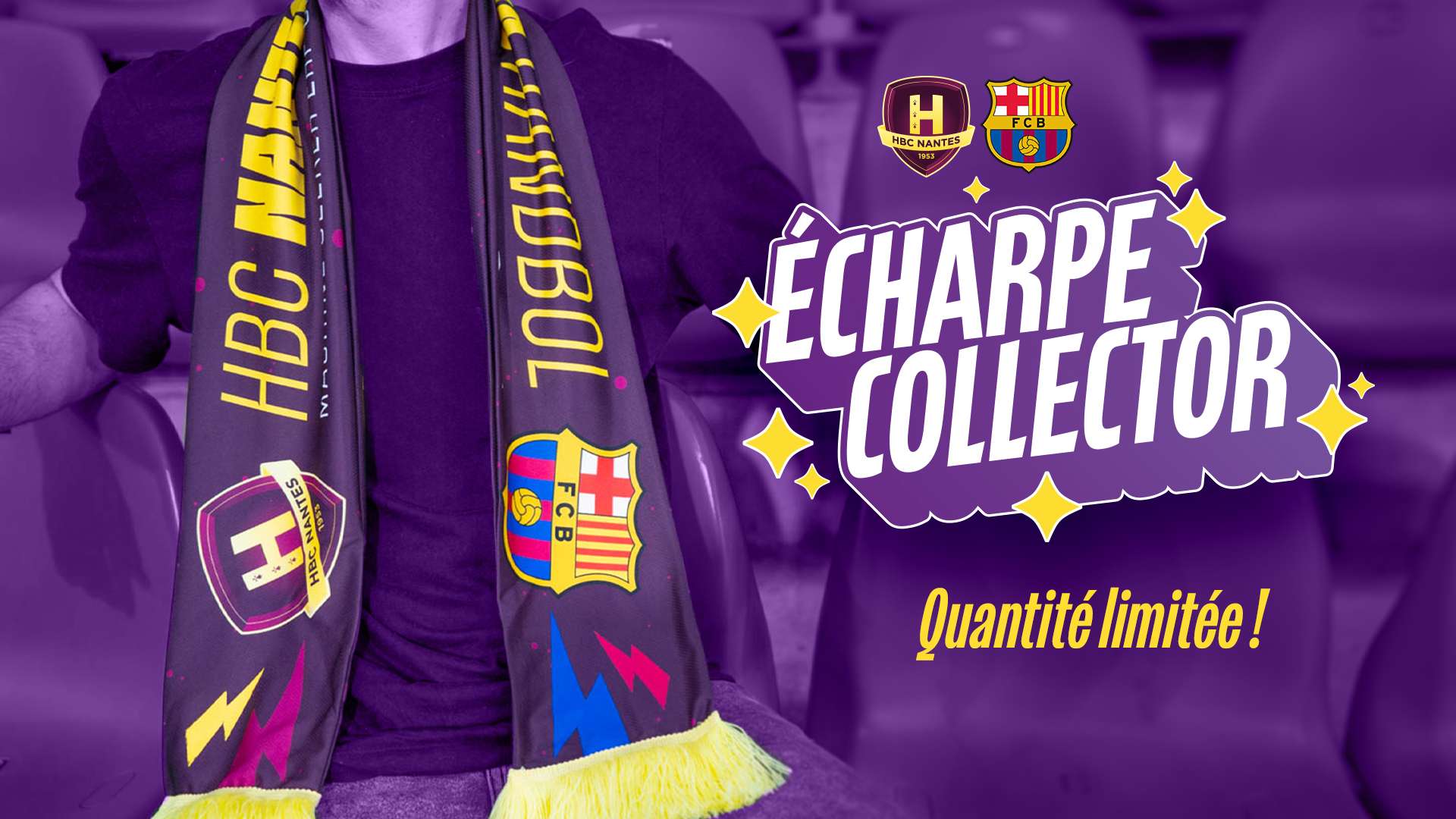 Echarpe collector HBC Nantes - Barça