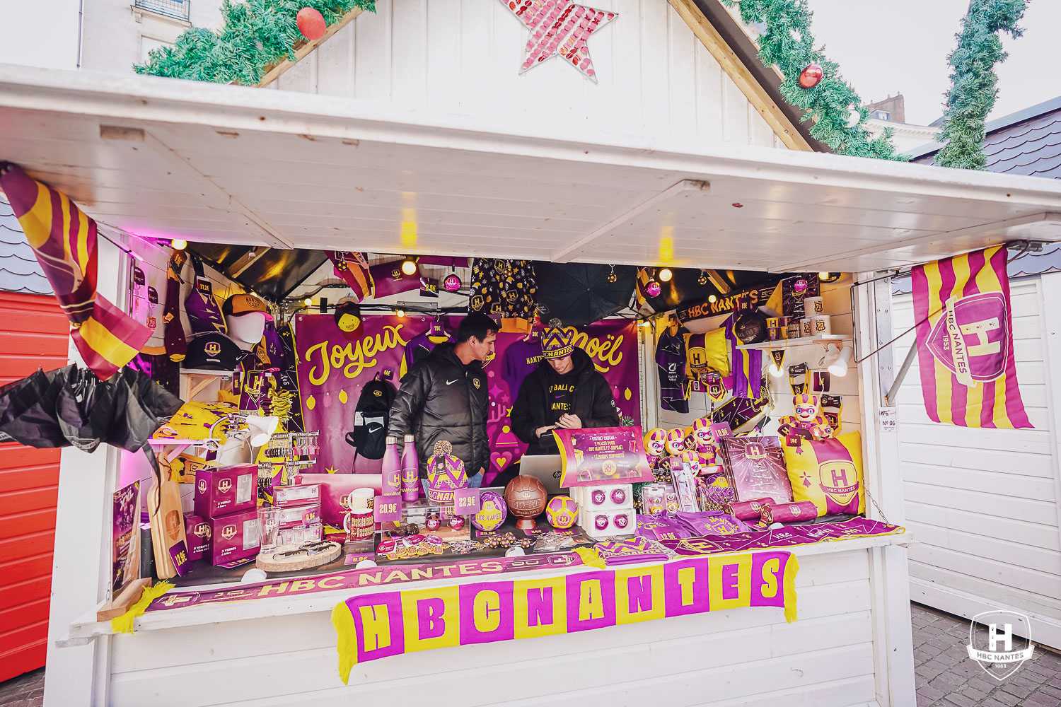 Le HBC Nantes au Marché de Noël