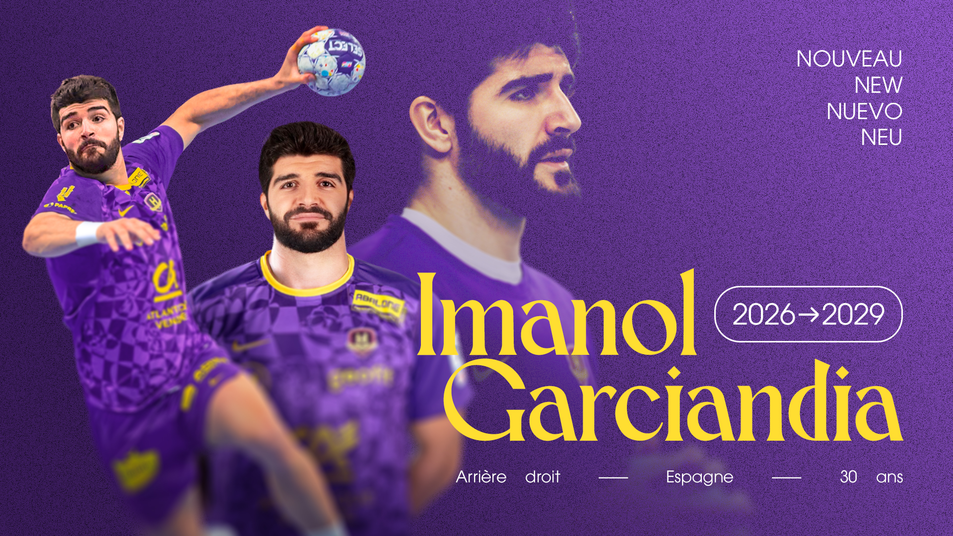 Imanol Garciandia au HBC Nantes jusqu'en 2029