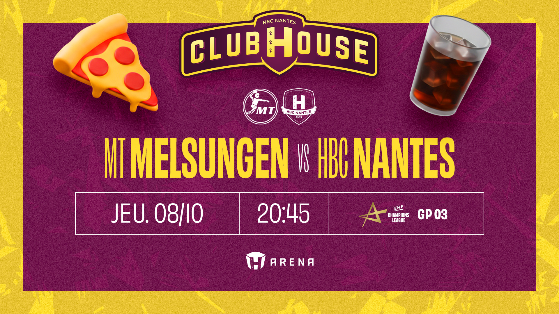 Melsungen - HBC Nantes au Club House